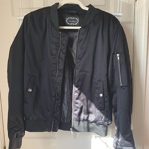 Black bomber jacket